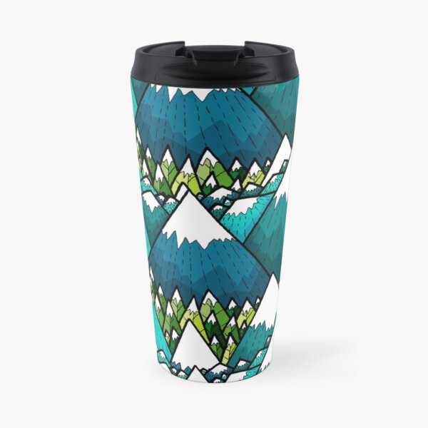 Winter peaks and woods Travel Mug