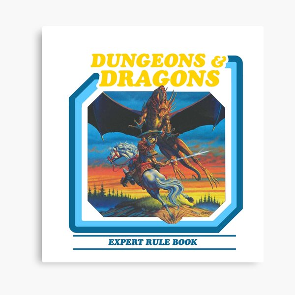 80's Dungeons & Dragons Expert Rule Book Canvas Print