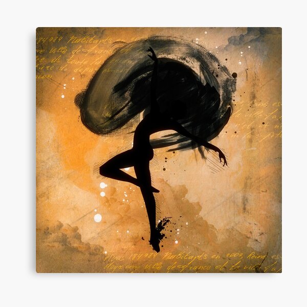 Dancer Ink Drawing Canvas Print