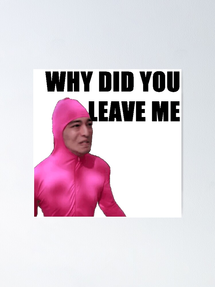 Why Did You Leave Me Filthy Frank Meme Poster By Wagobidaboo Redbubble