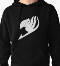 fairy tail logo Black tee shirt | anime manga lovers Pullover Hoodie