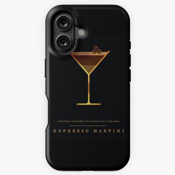 Item preview, Espresso Martini Cocktail - Classic Cocktails Series - Black and Gold - Modern, Minimal Decor designed and sold by Studio Grafiikka.