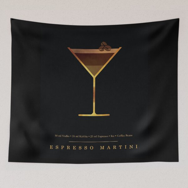 Item preview, Espresso Martini Cocktail - Classic Cocktails Series - Black and Gold - Modern, Minimal Decor designed and sold by Studio Grafiikka.