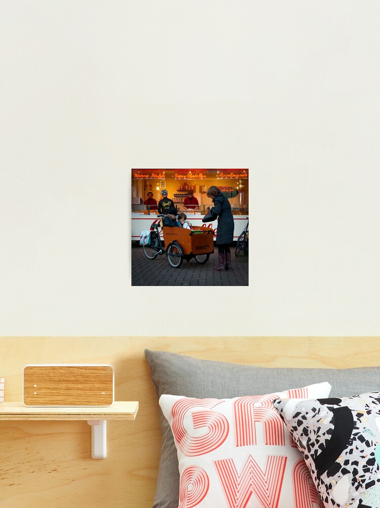 Thumbnail 2 of 3, Photographic Print, In the 'bakfiets' to the 'oliebollenkraam' designed and sold by steppeland.