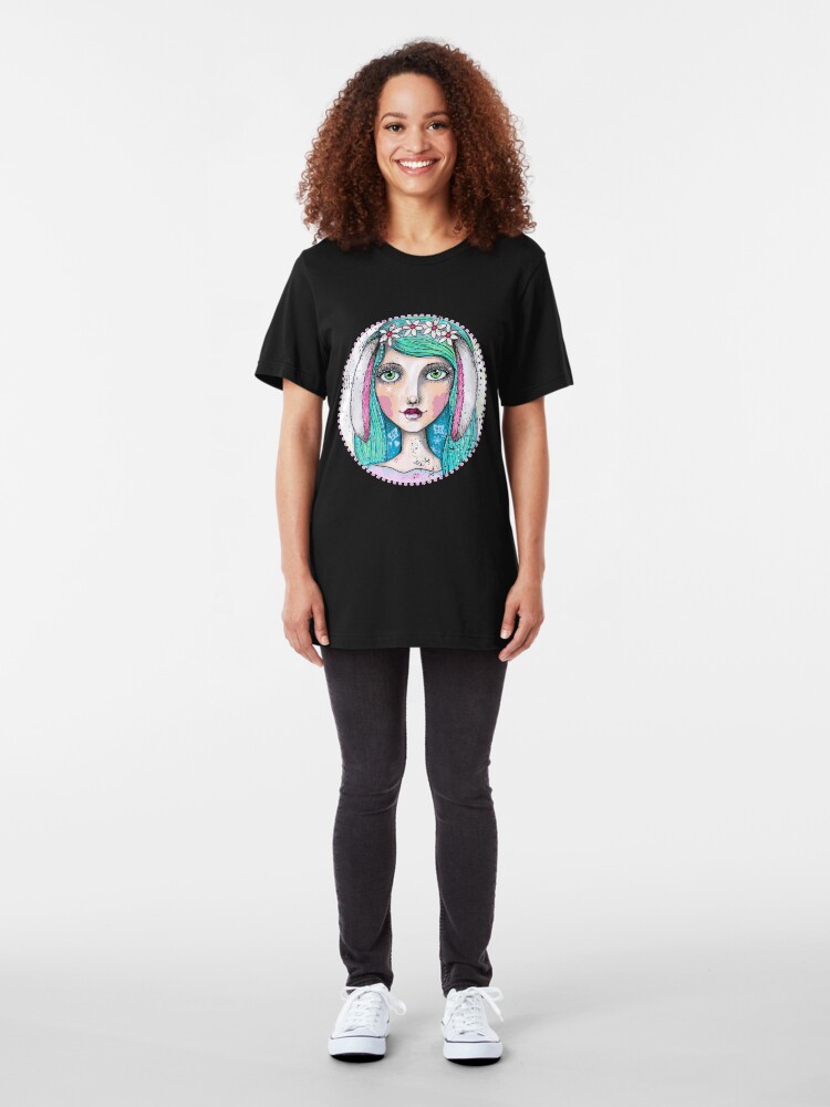 Alternate view of It's A Bunny Kind Of Day Slim Fit T-Shirt