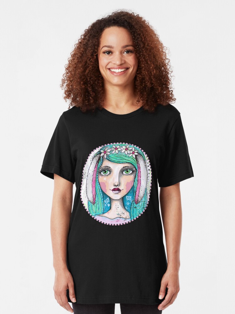 Alternate view of It's A Bunny Kind Of Day Slim Fit T-Shirt