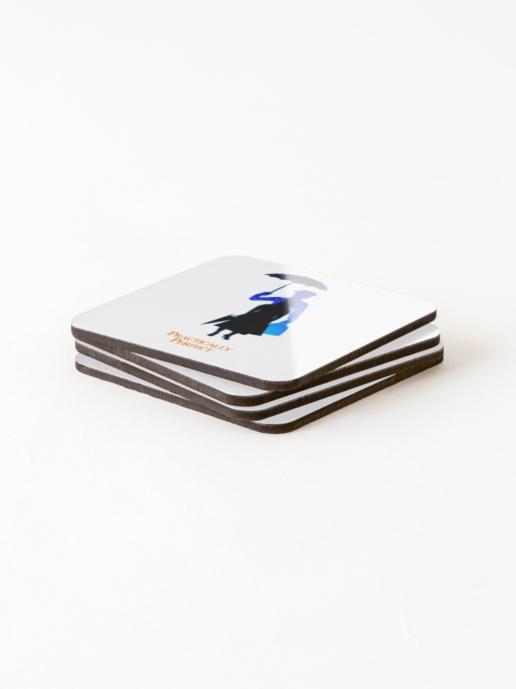 Thumbnail 4 of 5, Coasters (Set of 4), Practically Perfect designed and sold by SpaceForSun.