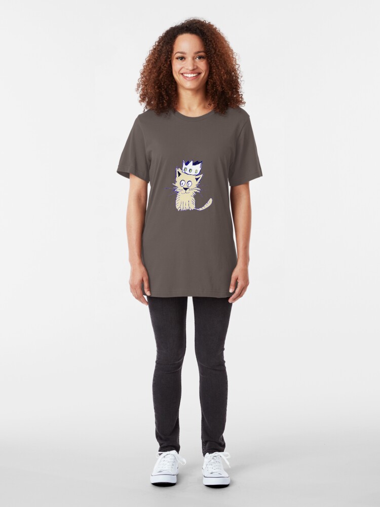 Alternate view of King of cats Slim Fit T-Shirt