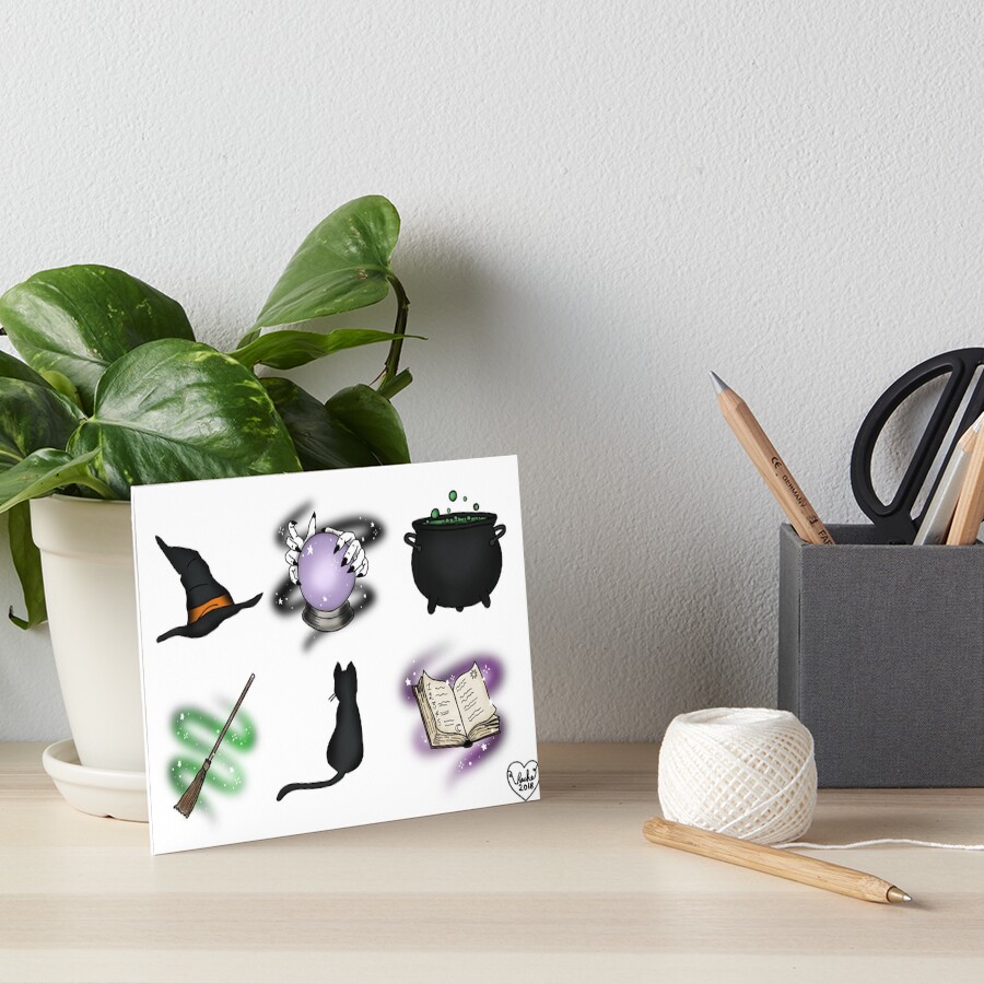 Witch Flash Sheet Art Board Print