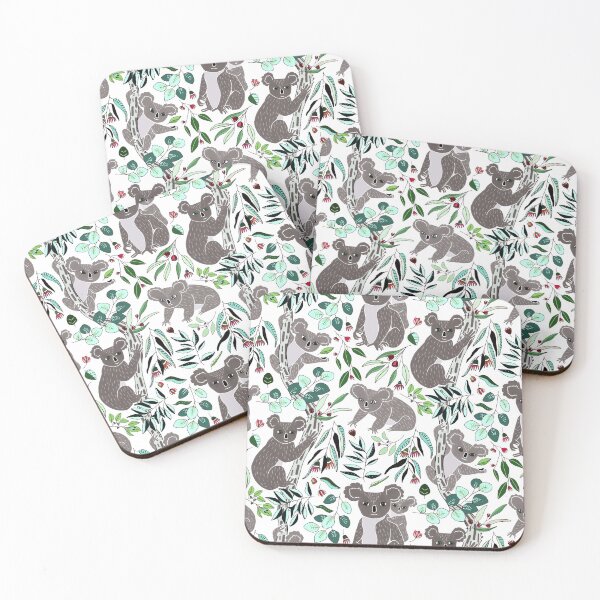 Item preview, Green Cute Cuddly Koalas  designed and sold by TigaTiga.