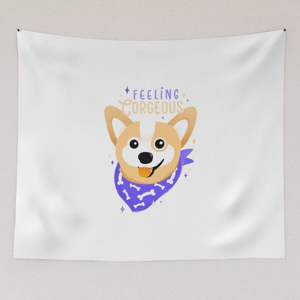Item preview, Feeling gorgeous - Feeling corgeous - Corgi Love designed and sold by katycreates.
