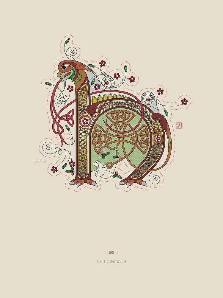 Celtic Initial H by Thoth-Adan