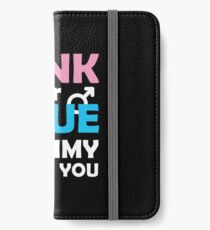 Gender Reveal Gift Pink Or Blue Mommy Loves You iPhone Wallet/Case/Skin
