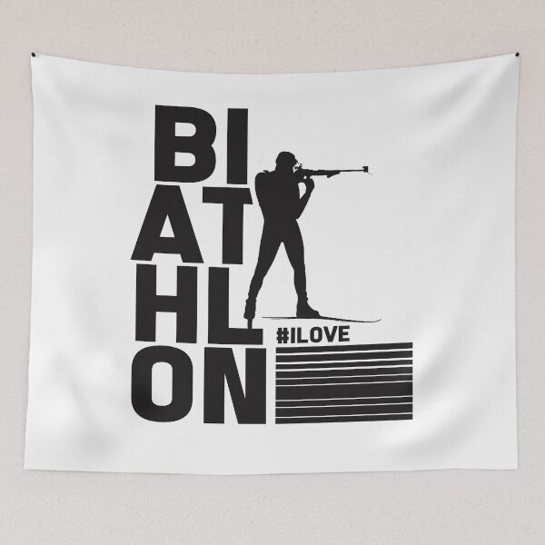 Item preview, Biathlon biathlete skiing shooting sport gift designed and sold by design2try.