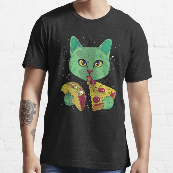 "Cosmic Pizza Cat" Tshirt for Sale by rjzinger Redbubble food tshirts pizza tshirts