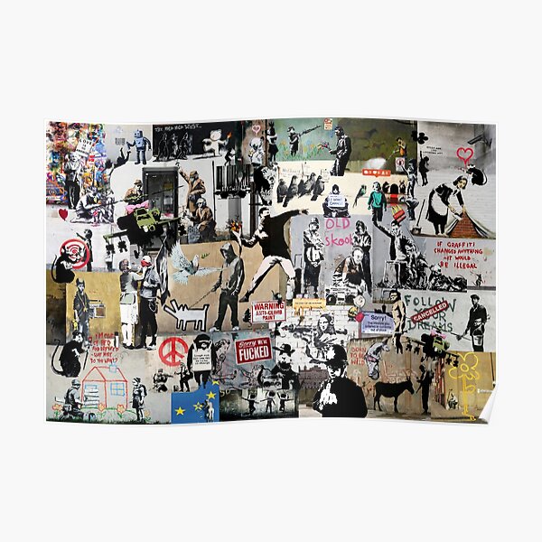 Banksy Louis Vuitton Kid Canvas Print or Poster