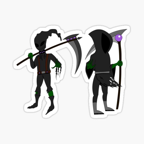 Grim Reaper Halloween Edition Sticker