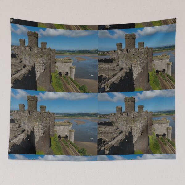 Item preview, English Conwy Castle and Railroad designed and sold by PsychoAlien.com.