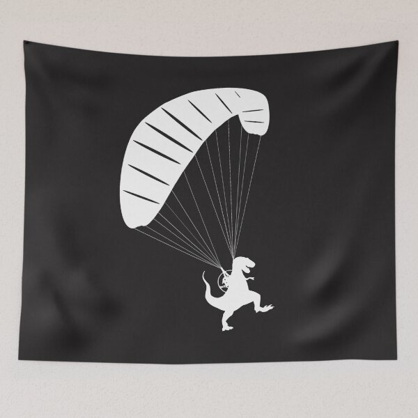 Item preview, Paramotor Pilot Dynosaur Paraglider Cool Flying designed and sold by Zavola.