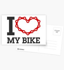 i love my bike Postcards