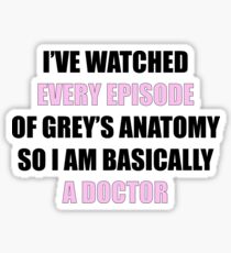 I've watched every episode of Greys... Sticker