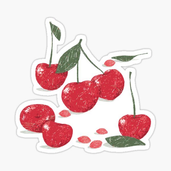 Sweet Cherry Pattern Sticker