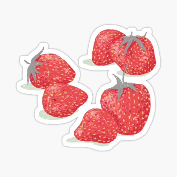 Sweet Strawberry Pattern Sticker