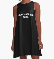 Simple Head Injury Concussion Get Well Gift A-Line Dress