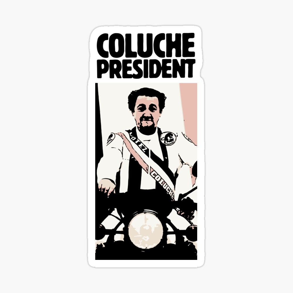 President S Coluche Poster By Opngoo Redbubble