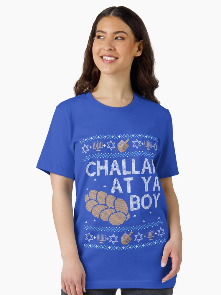 Funny Ugly Hanukkah Sweater, Challah at Ya Boy Essential T-Shirt