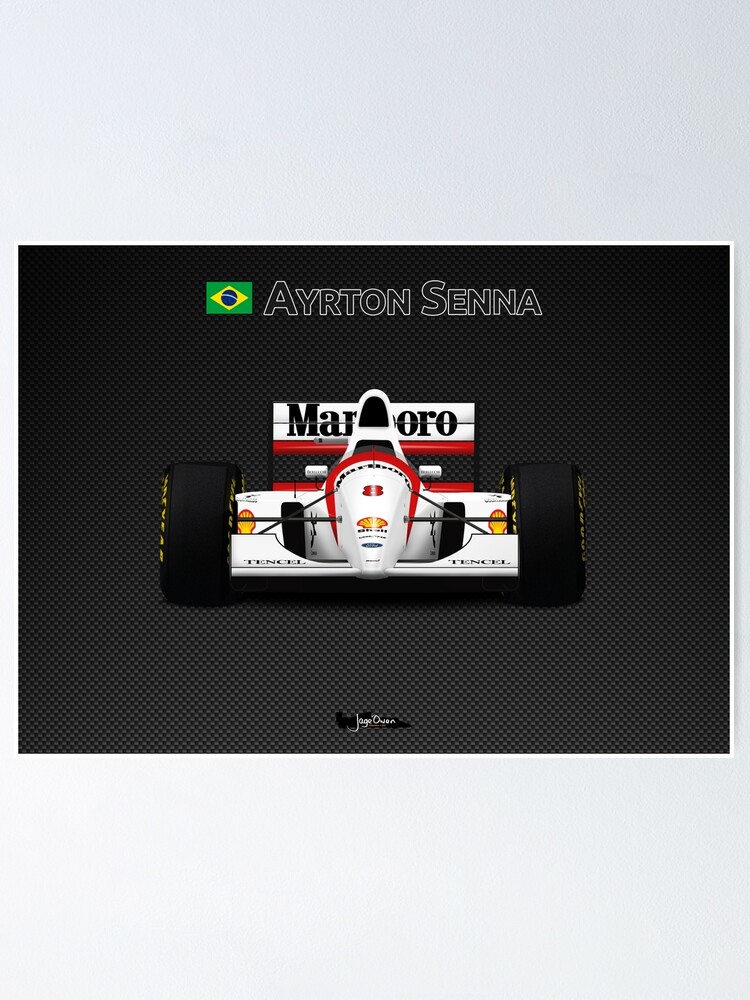 Ayrton Senna McLaren MP4/8 ポスター McLaren MP4/8 - Ayrton Senna