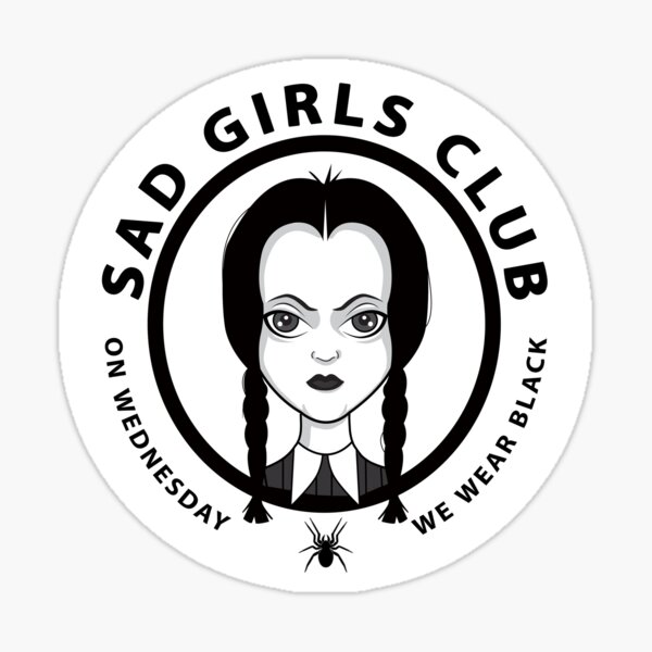 Adesivi Divertenti Per Auto Lettere Sad Girls Club - Temu Switzerland