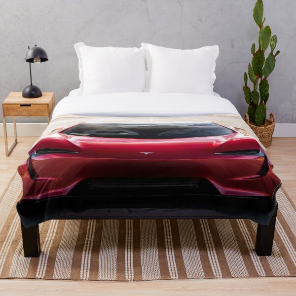 Tesla Roadster Newest Model ( 2022) T SHIRTS Throw Blanket