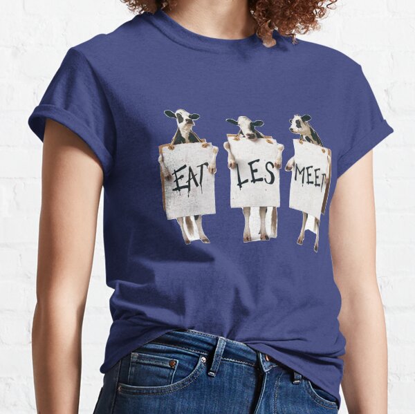 Cows Say Eat Less Meat Classic T-Shirt
