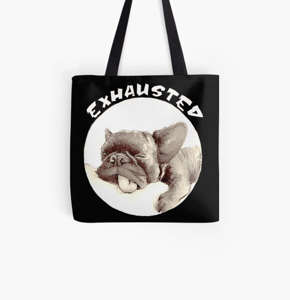 Tellement fatigué Tote bag doublé