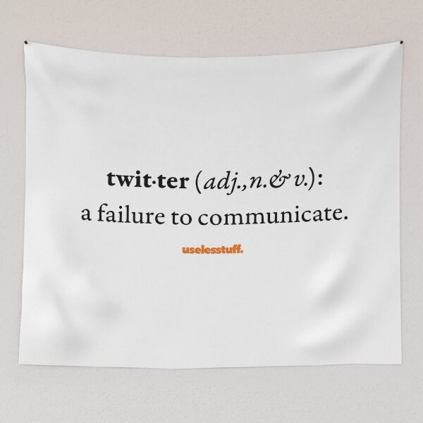 Item preview, 16670-09-BLT – Uselesstuff® Dictionary – Twitter – Failure (Black) designed and sold by Uselesstuff.