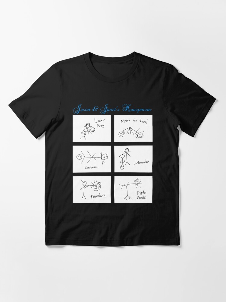 The Good Place Jason And Janets Honeymoon Sex Position Diagrams T Shirt For Sale By Comixguru 