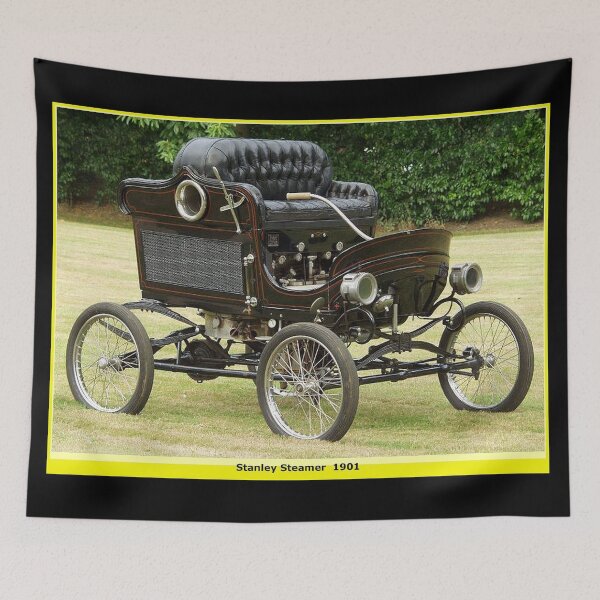 Artikelvorschau, Stanley STEAMER: Vintage 1901 Auto Werbung Print entworfen und verkauft von posterbobs.