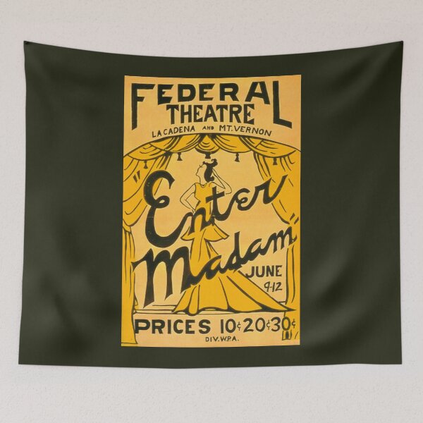 Item preview, Enter Madam Theatre Poster designed and sold by ExpressingSelf.