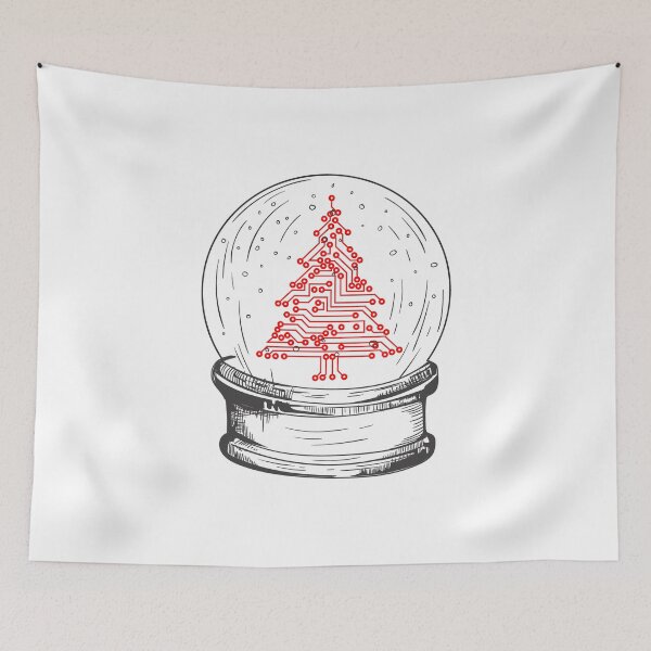 Item preview, Crystal snow globe | Geeky christmas tree designed and sold by roomjs.