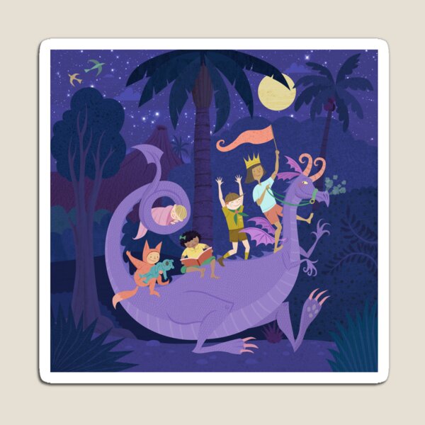 Nighttime Dragon Ride Magnet