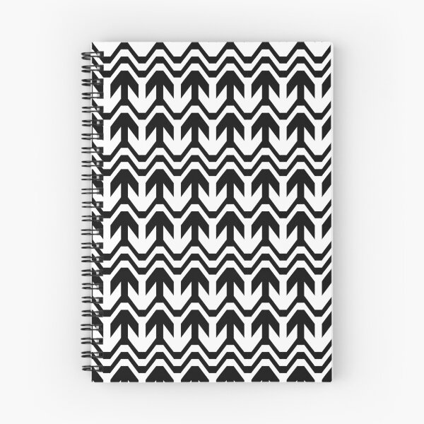 Item preview, Black and White Bidirectional Wave Pattern designed and sold by grounds.