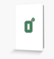 Lucky 0 Jayson Tatum Greeting Card