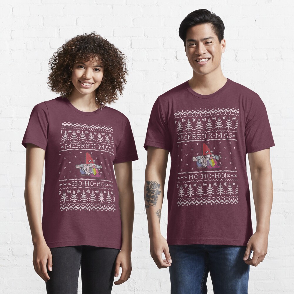 Happy and colorful Christmas with Santa Claus Camiseta esencial