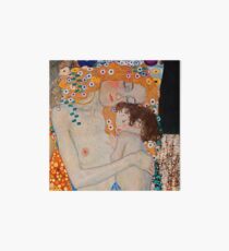Gustav Klimt, mother and child,reproduction,art nouveau,great art from vintage painters Art Board