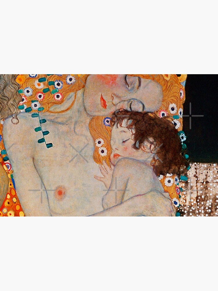 Gustav Klimt, mother and child,reproduction,art nouveau,great art from vintage painters by love999