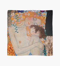 Gustav Klimt, mother and child,reproduction,art nouveau,great art from vintage painters Scarf