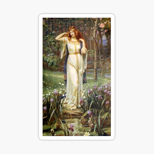 Freyja and her Necklace - James Doyle Penrose Sticker