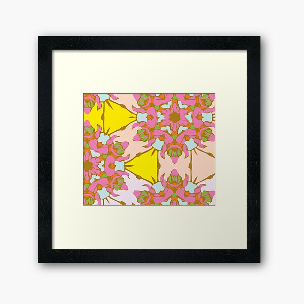 Candy Blush Flower Framed Art Print