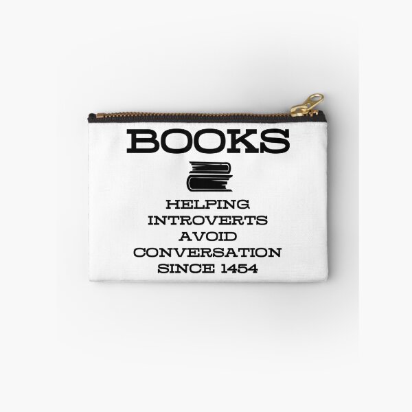 Item preview, BOOKS HELPING INTROVERTS AVOID CONVERSATION SINCE 1454 designed and sold by NWVintageFinds.